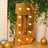 Gold marquee number 10 with lights, perfect for celebrations and events.
