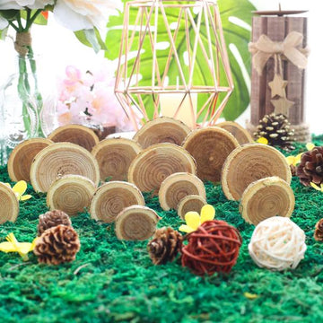 Elevate Your Event Decor with Rustic Cedar Wood Slices