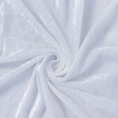 Shiny white fabric in a spiral pattern