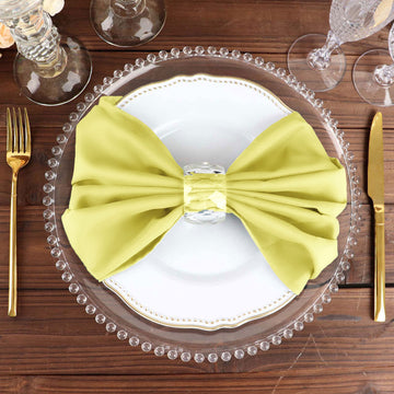 Versatile and Stylish Yellow Cloth Dinner Napkins
