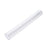 Clear acrylic tube cutout on a plain background