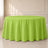 Apple Green Polyester Round Tablecloth - Durable & Seamless Table Cover