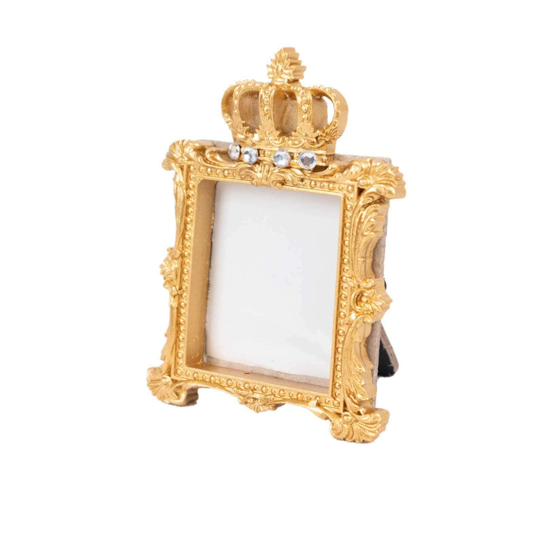 Resin Royal Crown Picture Frame Gold 3.5