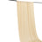 Cream-colored fabric draped elegantly on a rod.