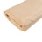 Beige fabric roll on a white background