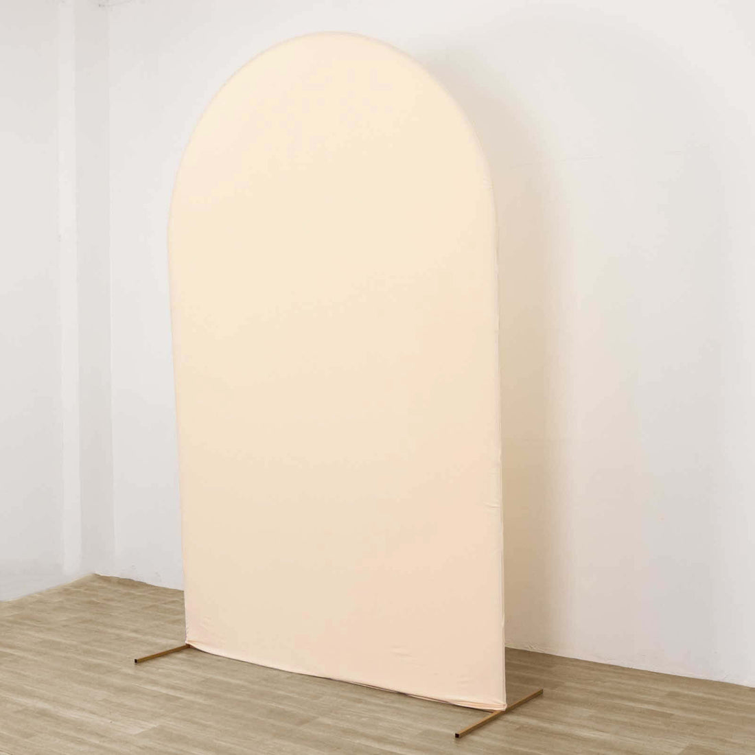 Matte Beige Spandex Fitted Chiara Backdrop Cover | eFavormart