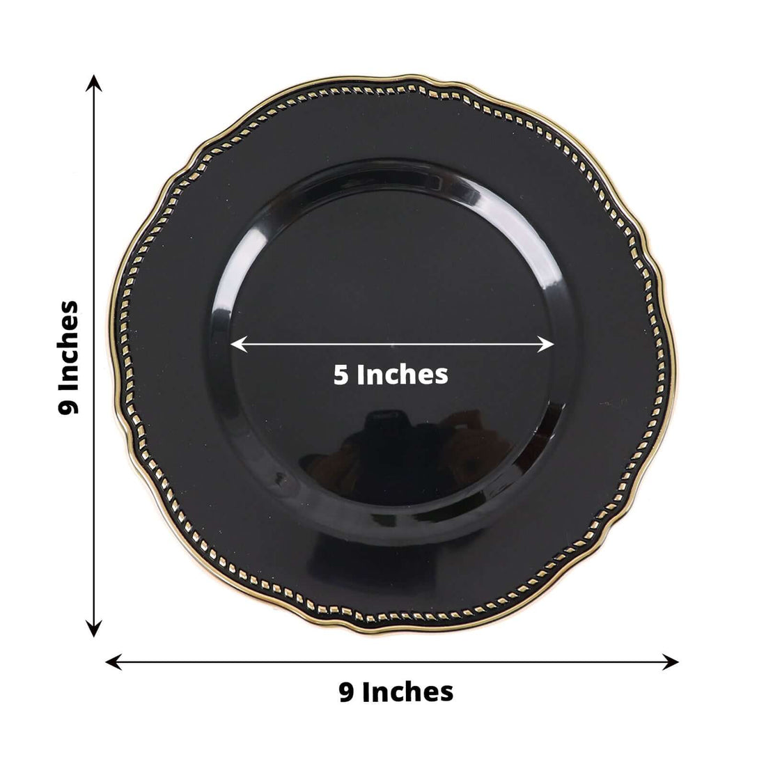 Plastic Scalloped Dinner Plates 9