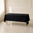 black rectangular tablecloth on a table
