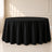 black premium polyester round tablecloth