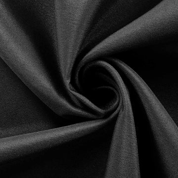 Enhance Your Event Decor with the Black Seamless Square Polyester Tablecloth
