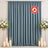 Blue flame-retardant curtain with floral candlelit wedding backdrop