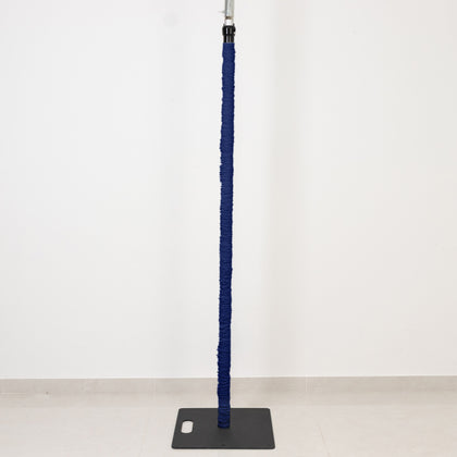Spandex Upright Pole Cover – 20ft Navy Blue, Stretch Fabric for Curved Aluminum Chandelier Hanger, Pipe & Drape, Lighting & Stage Use, Event Setup