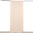 Peach fabric backdrop hanging from a rod
