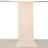 Peach fabric backdrop hanging from a bar, ideal for photography and events.