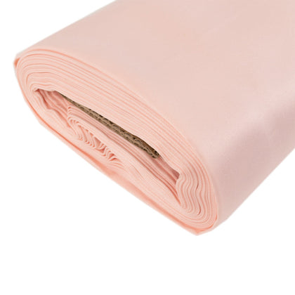 Blush Lamour Satin Fabric Bolt, Heavy Matte Satin Fabric By The Yard - 54"x10 Yards