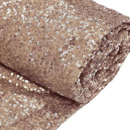 Blush Sequin Fabric Bolt, Sparkly DIY Craft Fabric Roll 54"x4 Yards