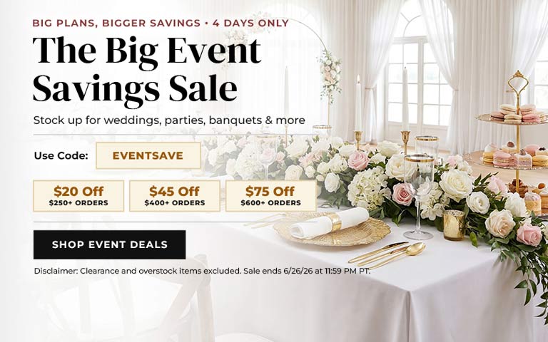 Make your big events even better with exclusive savings—get up to $75 off your purchase when you ...