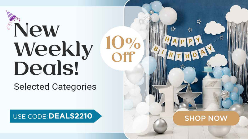 New Weekly Deals! 10% Off Select Categories