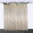Gold sequin backdrop with floral accents for events and photography