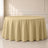 champagne round tablecloth on elegant table