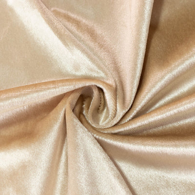 Champagne velvet fabric texture with soft draped folds#whtbkgd