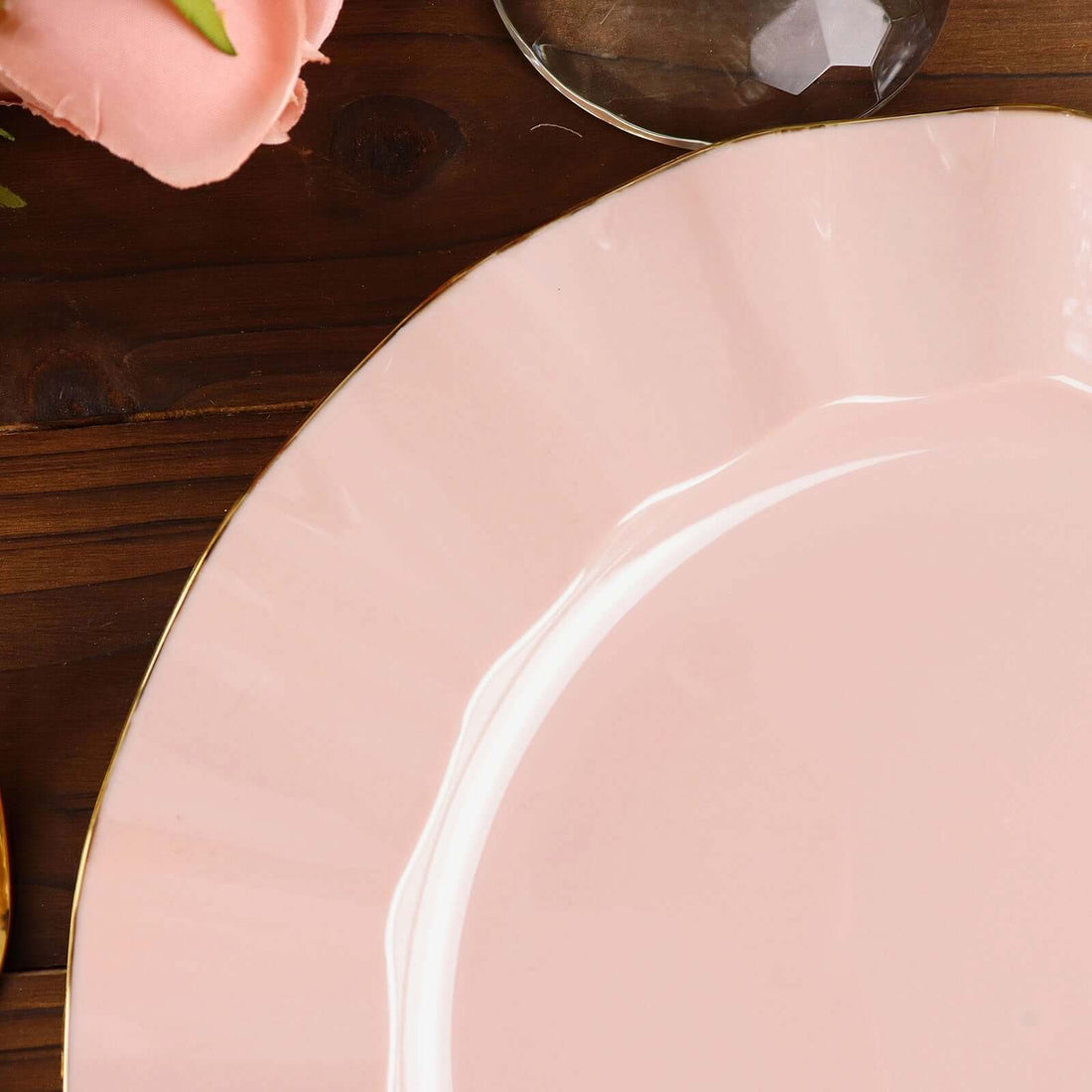 Plastic Ruffled Dinner Plates 11