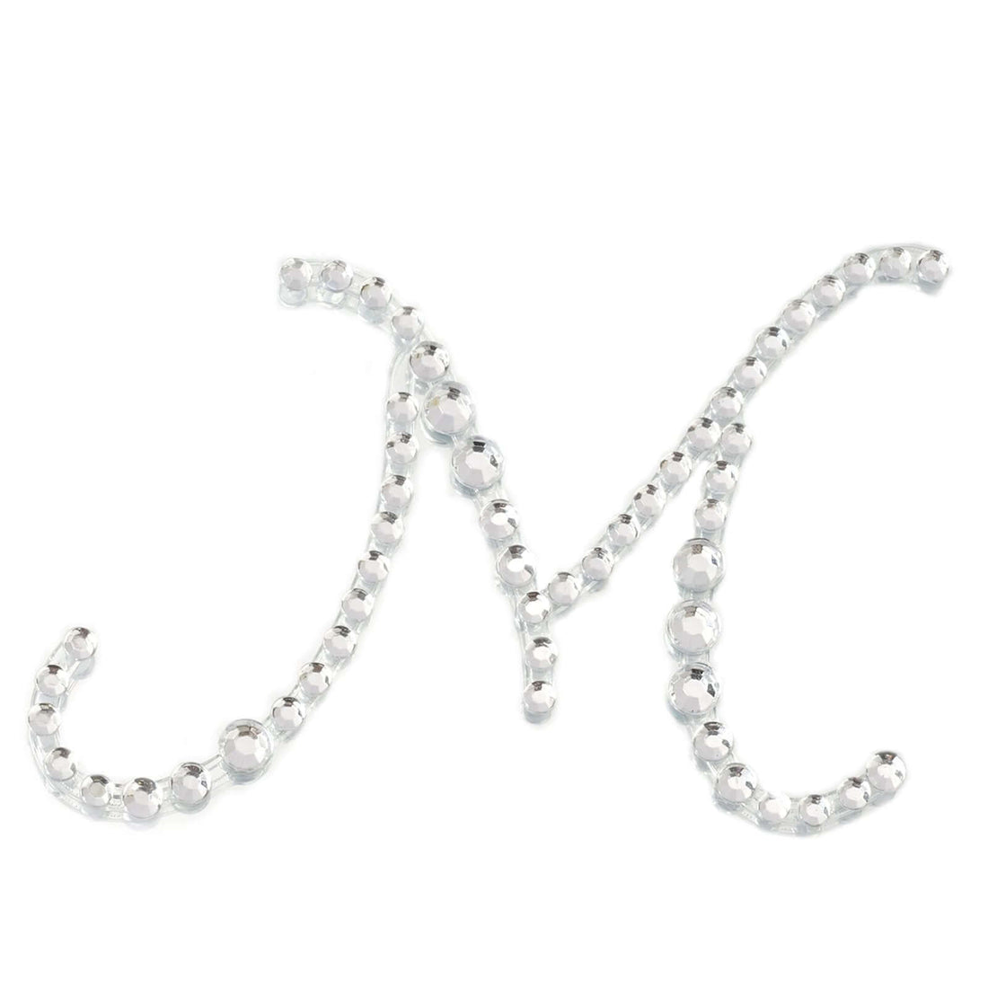 12-Pack Clear Rhinestone Letter 