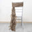 Elegant taupe chair sash draping gracefully over a chair.