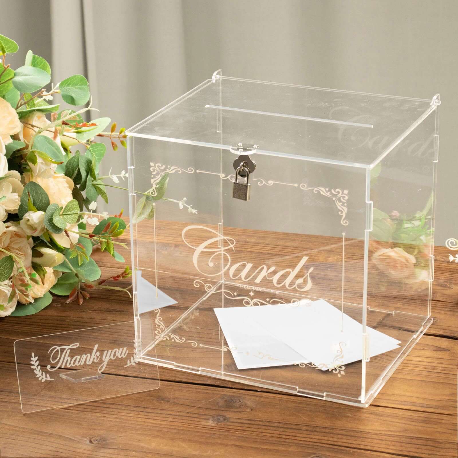 ZipGifts Wedding Card | Zip-Open Money Holder W/Clear Plastic