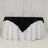 Black and white tablecloth with a classic design for elegant dining setups.