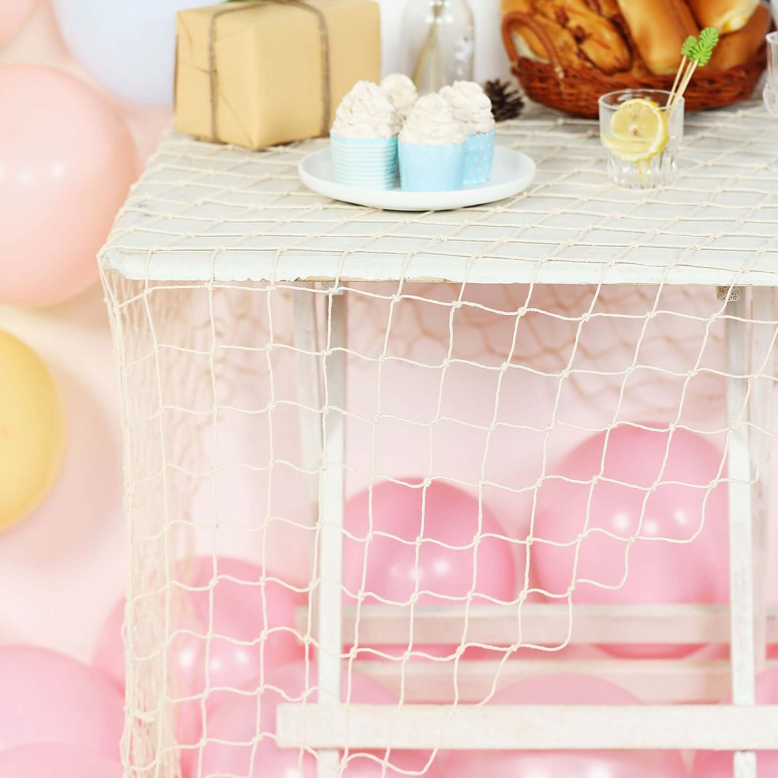 decorative fish net natural Decorations for Party, 2mm Cotton Hawaiian Party Fish Net Decorative, Nautical Themed Cotton Fishnet Room Under The Sea Ocean Beach Party Decor (1) : Home & Kitchen Unique Bargains Natural Shell Decorative