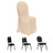 Set of four chairs including a covered banquet chair