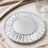 Crystal decorative serving tray with faceted glass design on elegant table setting
