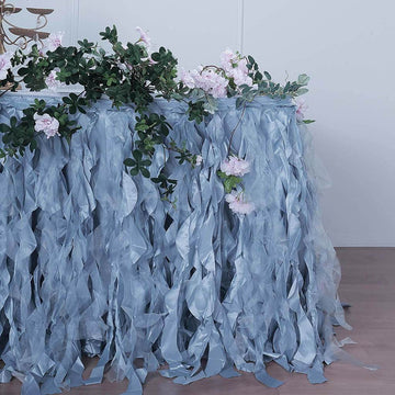 Create a Mesmerizing Event Decor with the Curly Willow Taffeta Table Skirt