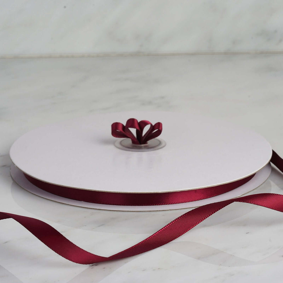 Burgundy Single Face Satin Ribbon 100 Yards | eFavormart