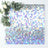 Holographic square tiles arranged in a shimmering pattern with greenery accents.