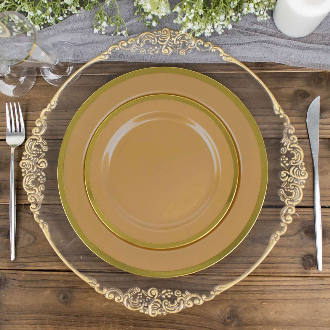 Plastic Round Dinner Plates 7