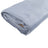Light blue fabric roll on a white background