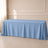 dusty blue polyester rectangle tablecloth