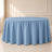 dusty blue polyester round tablecloth in an elegant setting