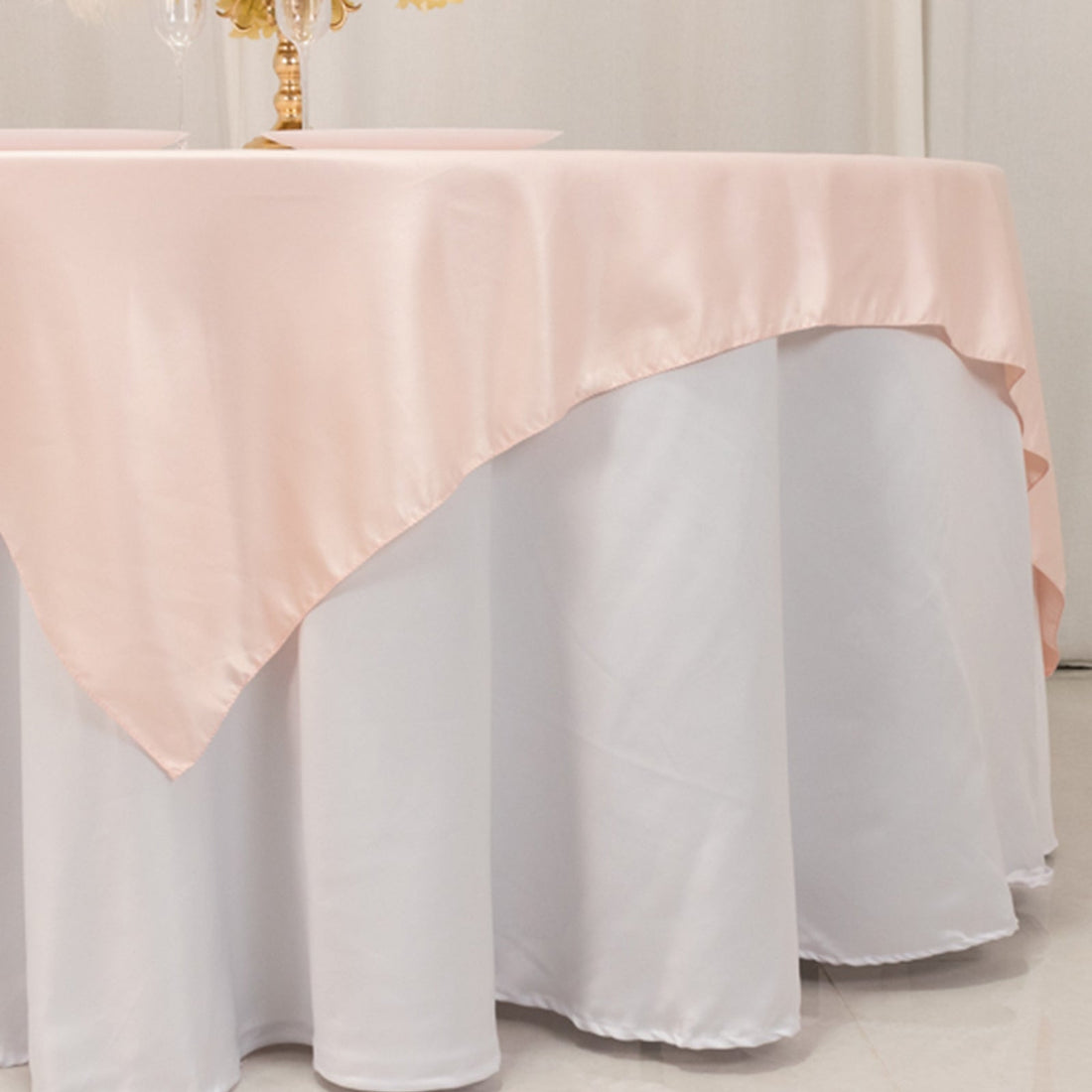 Lamour Satin Table Overlay 72