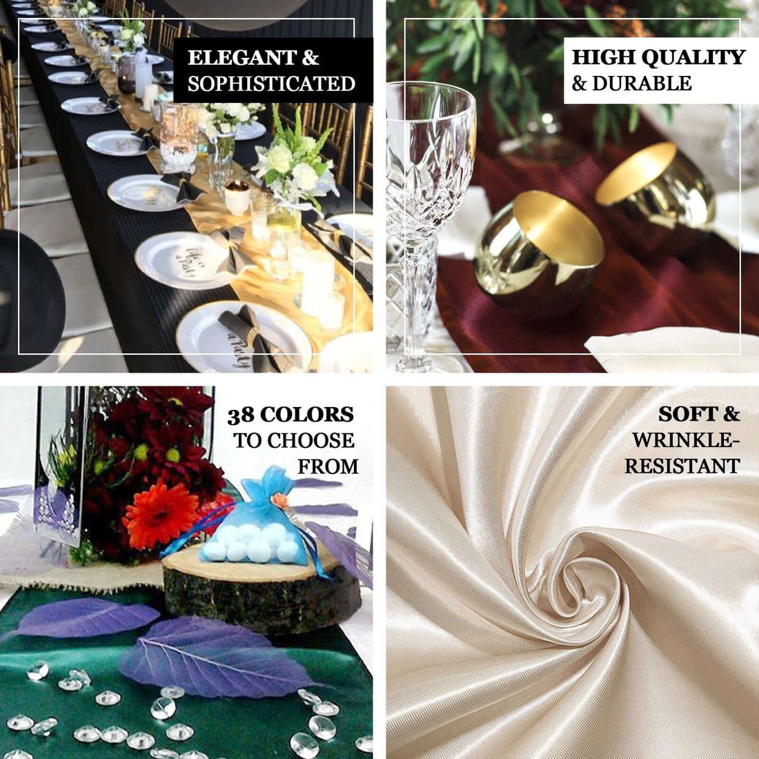 Satin Table Runner 12