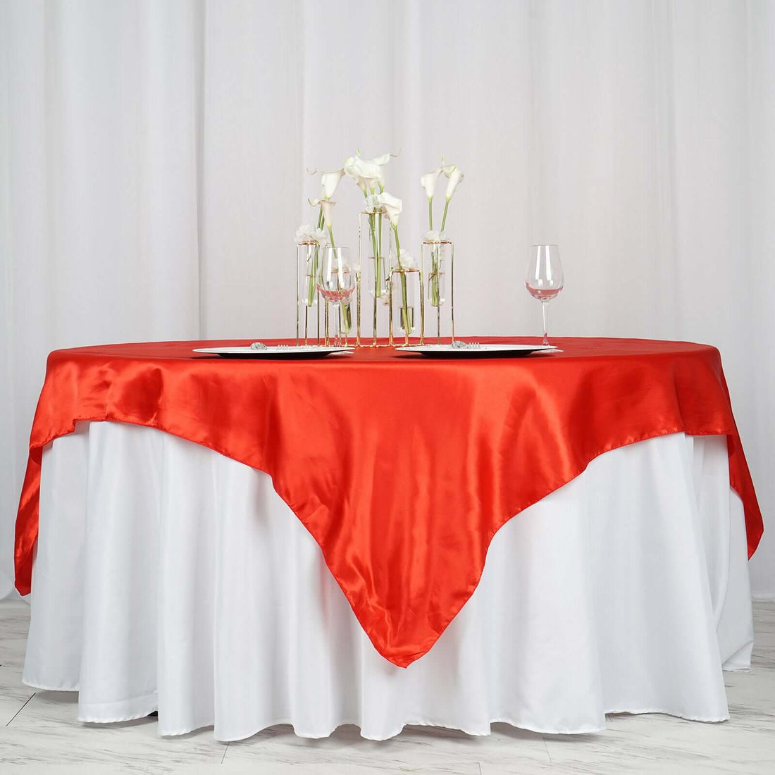 Satin Table Overlay 72