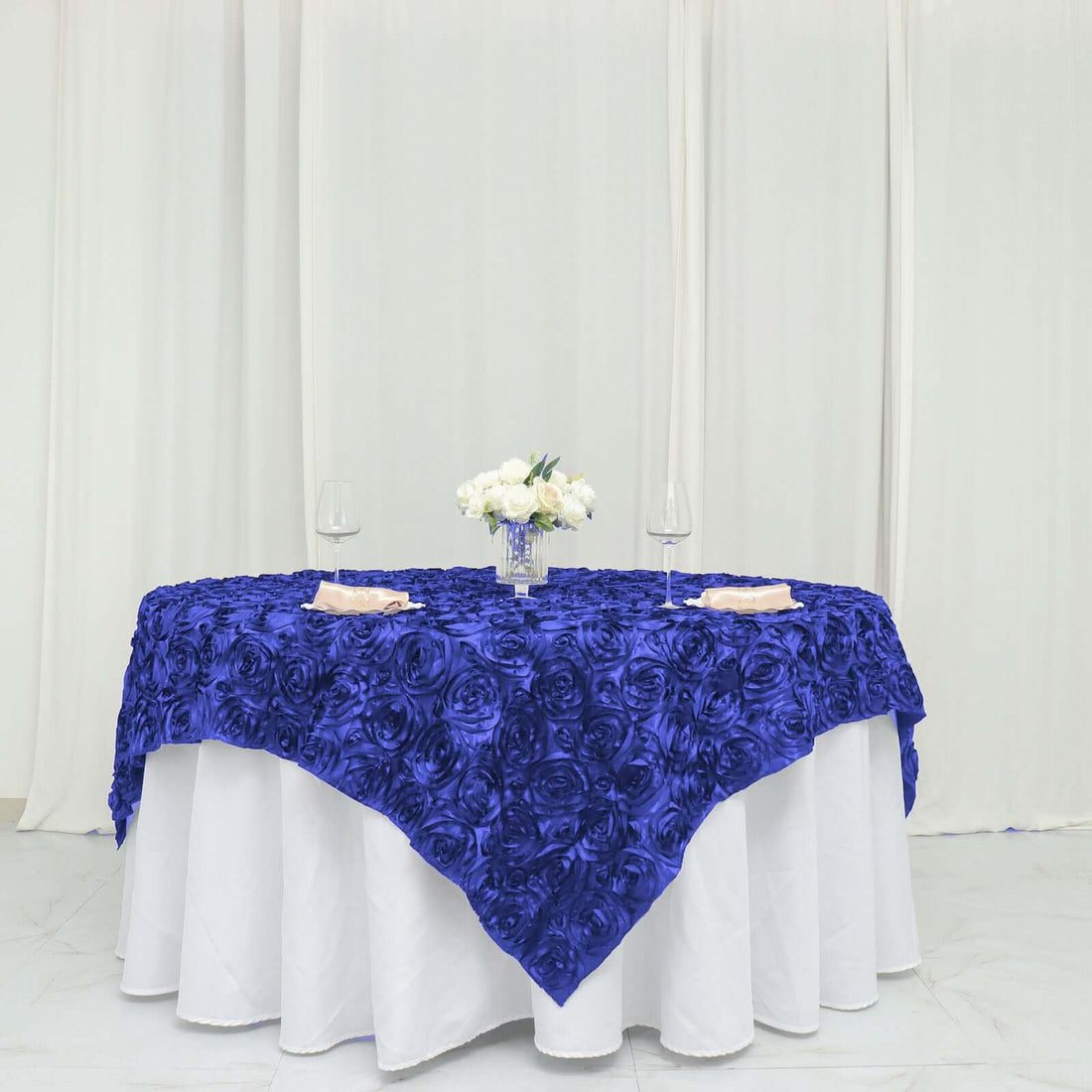 Rosette Satin Overlay 72