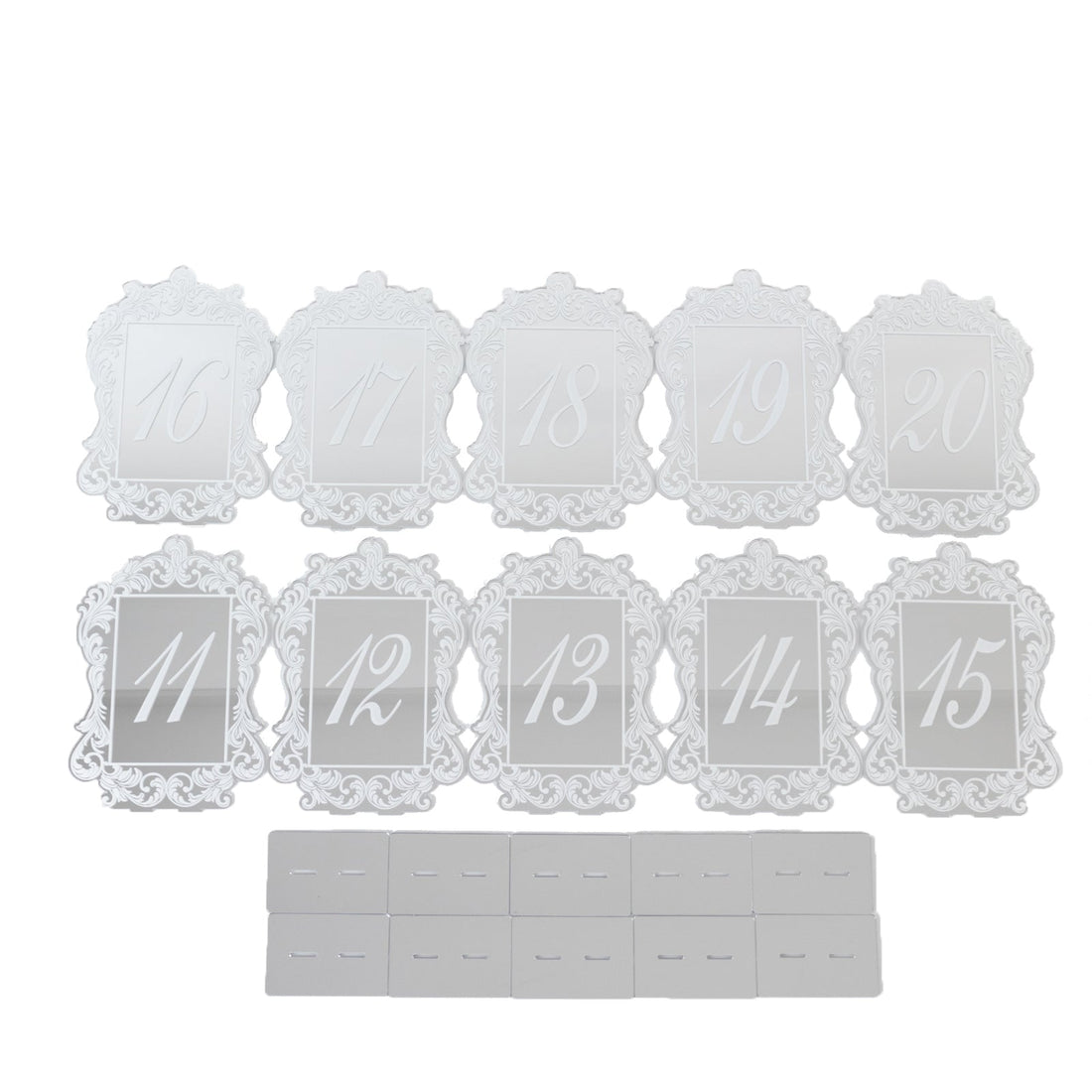 Acrylic Silver Mirror Arch Table Numbers | eFavormart