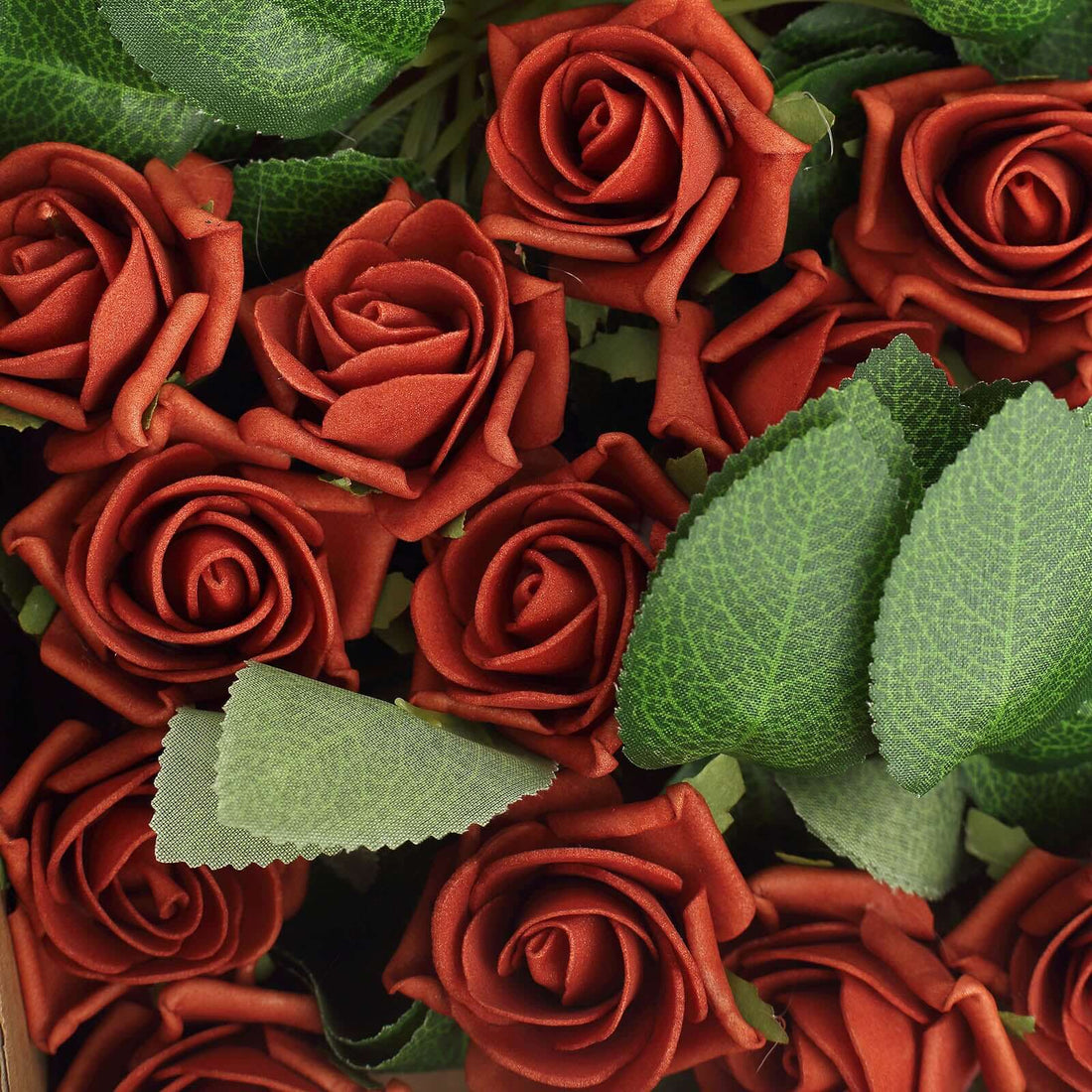24 Terracotta Roses Artificial Foam Flowers | eFavormart