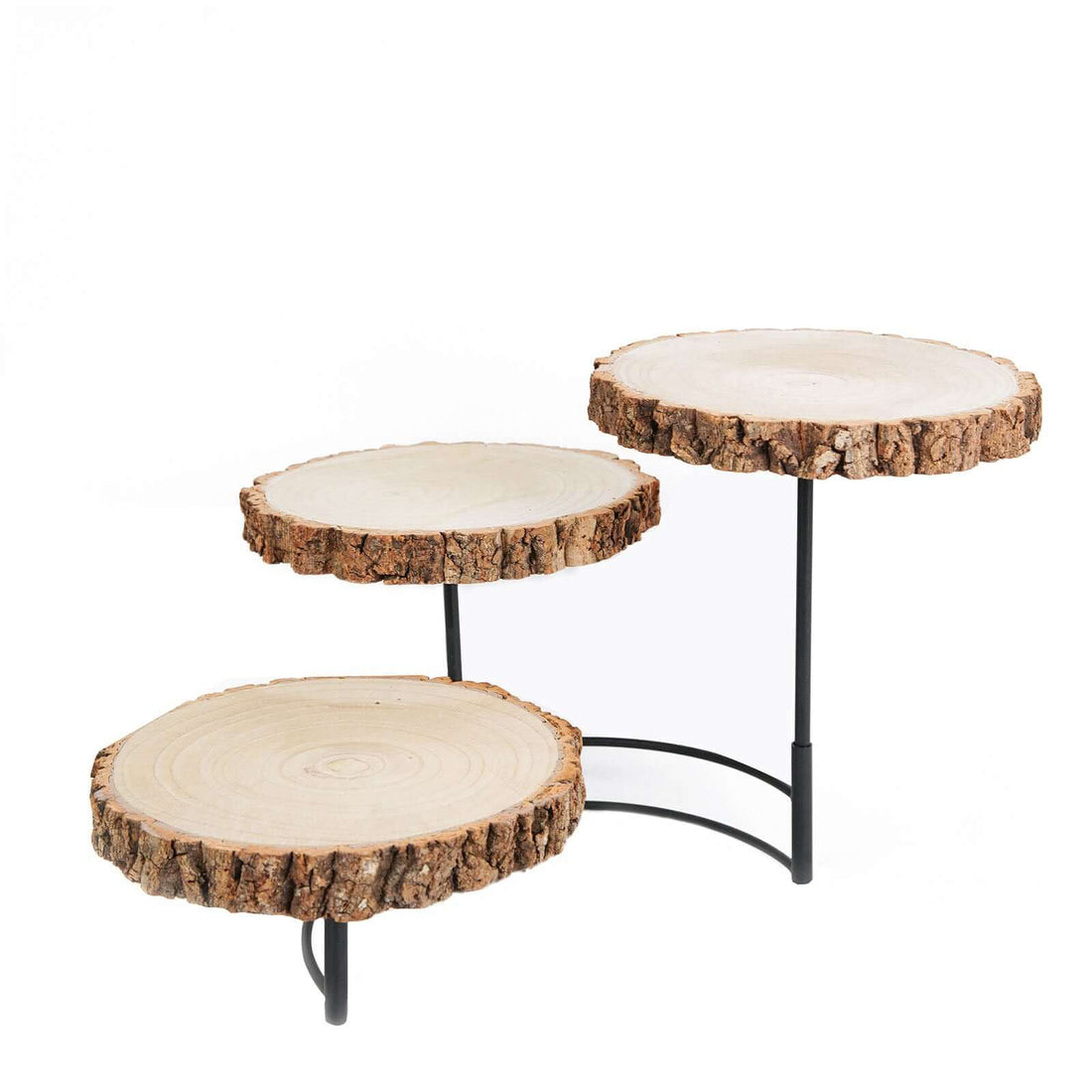Wooden Cheese Board Stand Half Moon 12