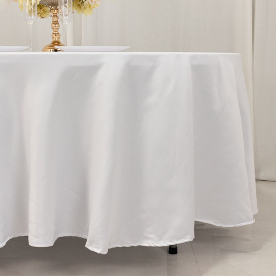 Lamour Satin Round Tablecloth 108