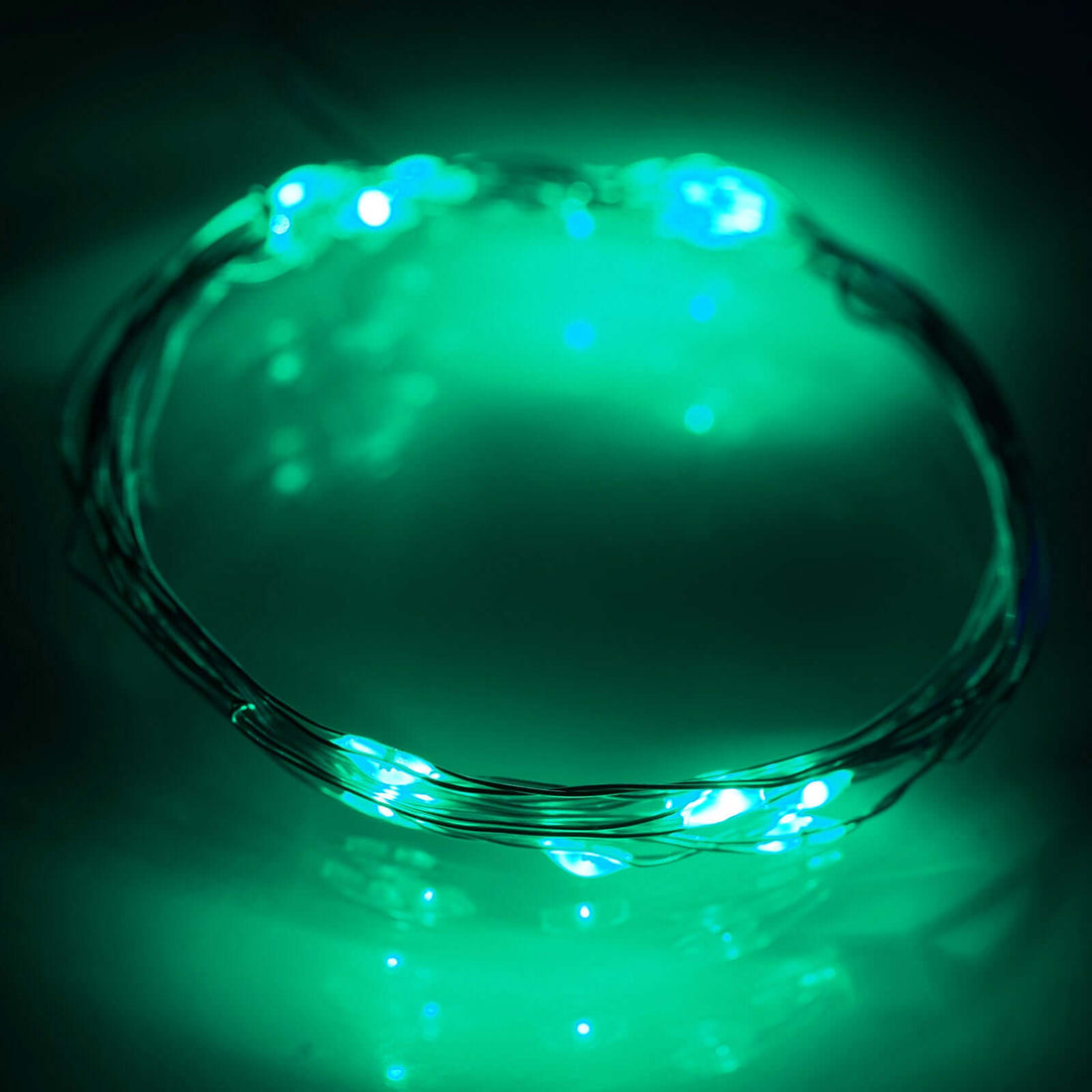 Starry Bright String Lights Green 90