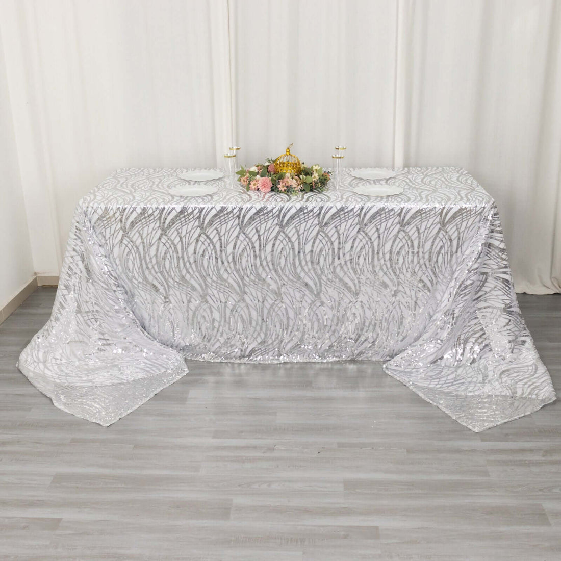 Sequins Mesh Tablecloth 90